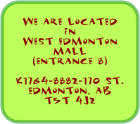 
we are located 
in                 west edmonton mall        (entrance 8)

k1764-8882-170 St.
edmonton, ab
t5t 4j2
kidtropolis@shawbiz.ca